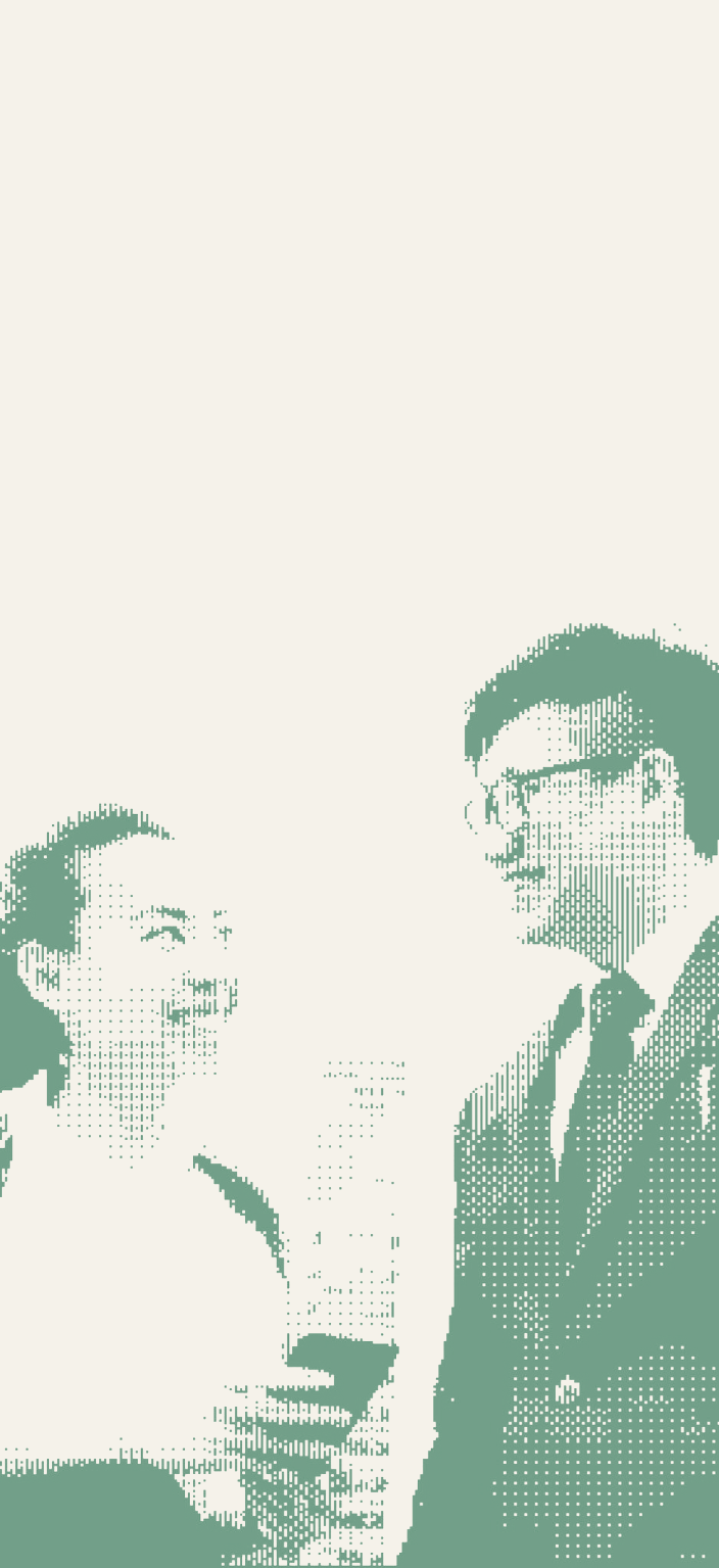 Two people in conversation
